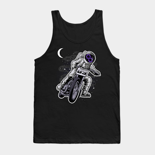 Astronaut Motorbike Polygon Matic Coin To The Moon Crypto Token Cryptocurrency Wallet Birthday Gift For Men Women Kids Tank Top by Thingking About